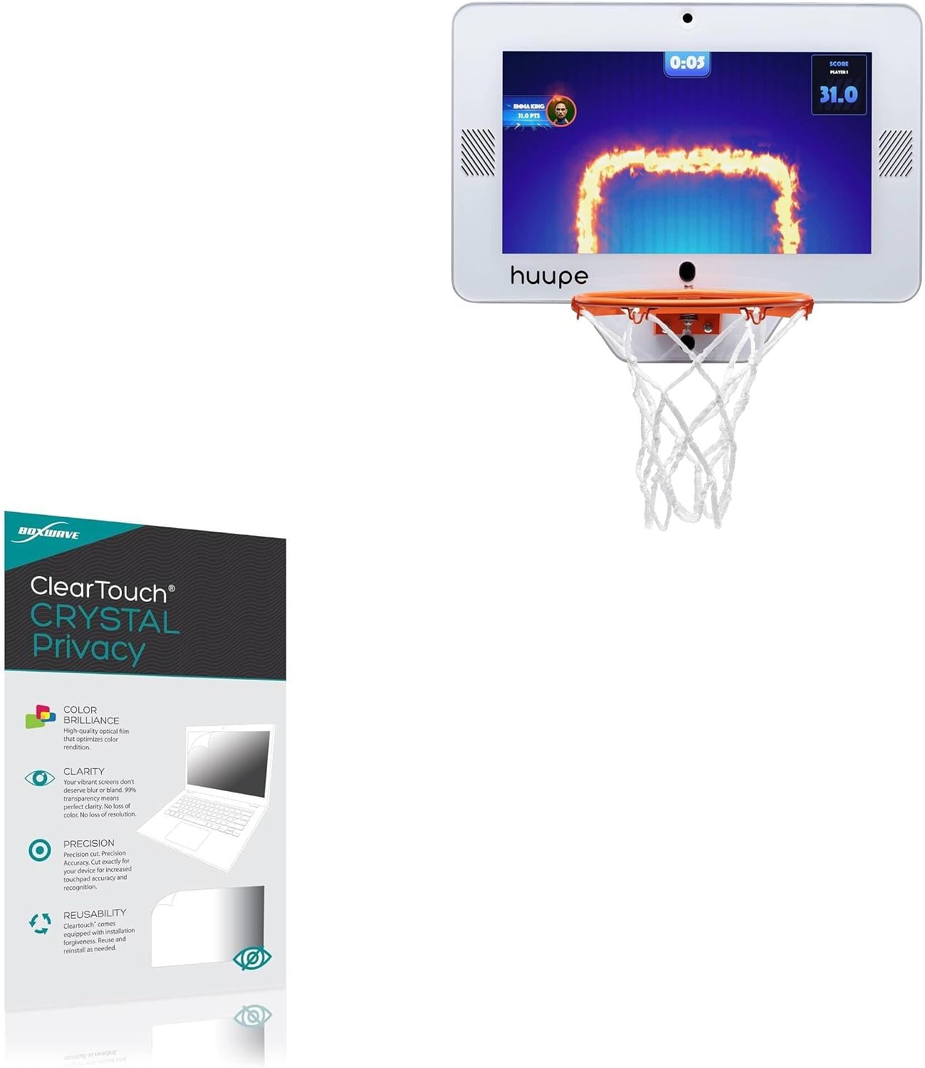 BoxWave Screen Protector Compatible with Huupe mini - ClearTouch Crystal (2-Pack), HD Film Skin - Shields from Scratches