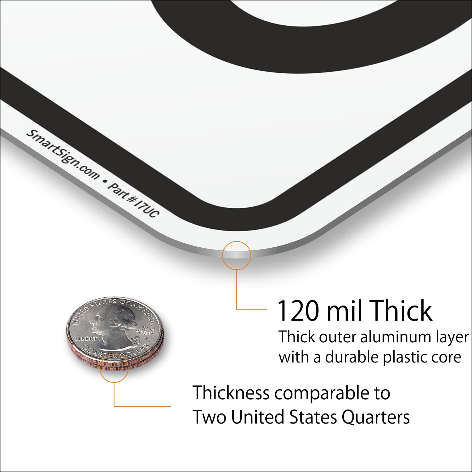 USA SPEED LIMIT20看板 SmartSign 18 x 12 Inch Speed Limit 20 MPH Sign, 120 Mil