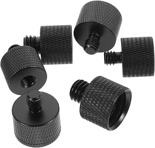 SHOWERORO 1 Conjunto De Montagem De Telefone Celular Suporte De Microfone Adaptador De Rosca Adaptador De Liga De Alumínio Para Microfone Dentes Grossos Rosca Adaptadora Para Suporte De
