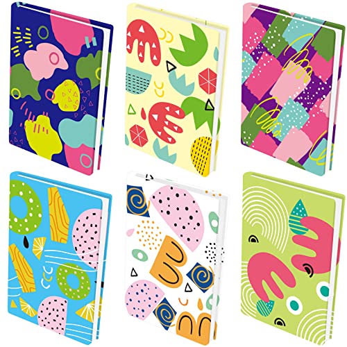 Stretchable Book Covers For Hardcover Books 6Pcs Jumbo Book Cover Washable Book Sleeve Classroom School Student Teacher Supplies Textbooks Up To 9 X 11 #TOP12