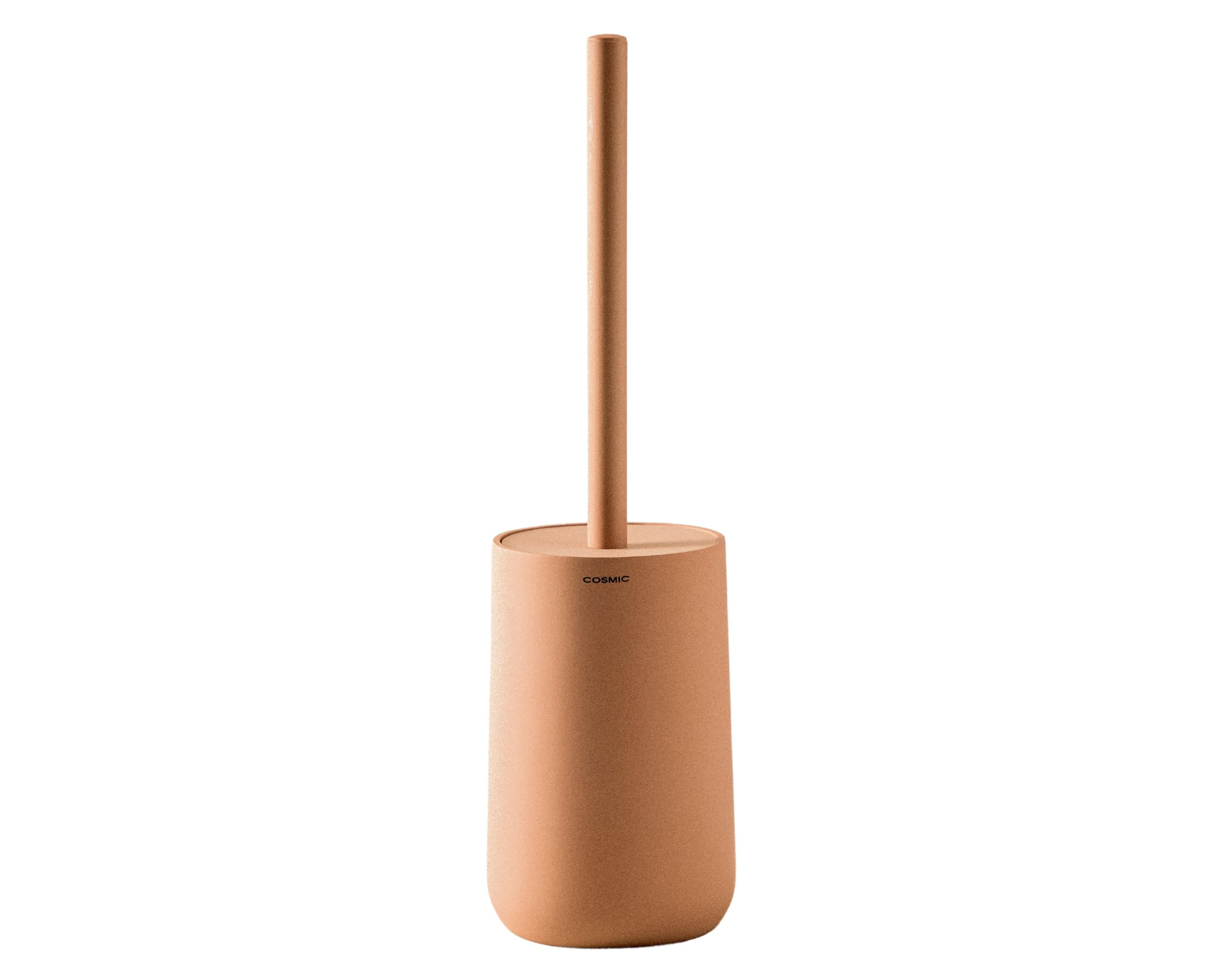 COSMIC Saona Elegant Design Bathroom Loo Brush Made of Resin. Floor Toilet Brush Holder in Blossom Color