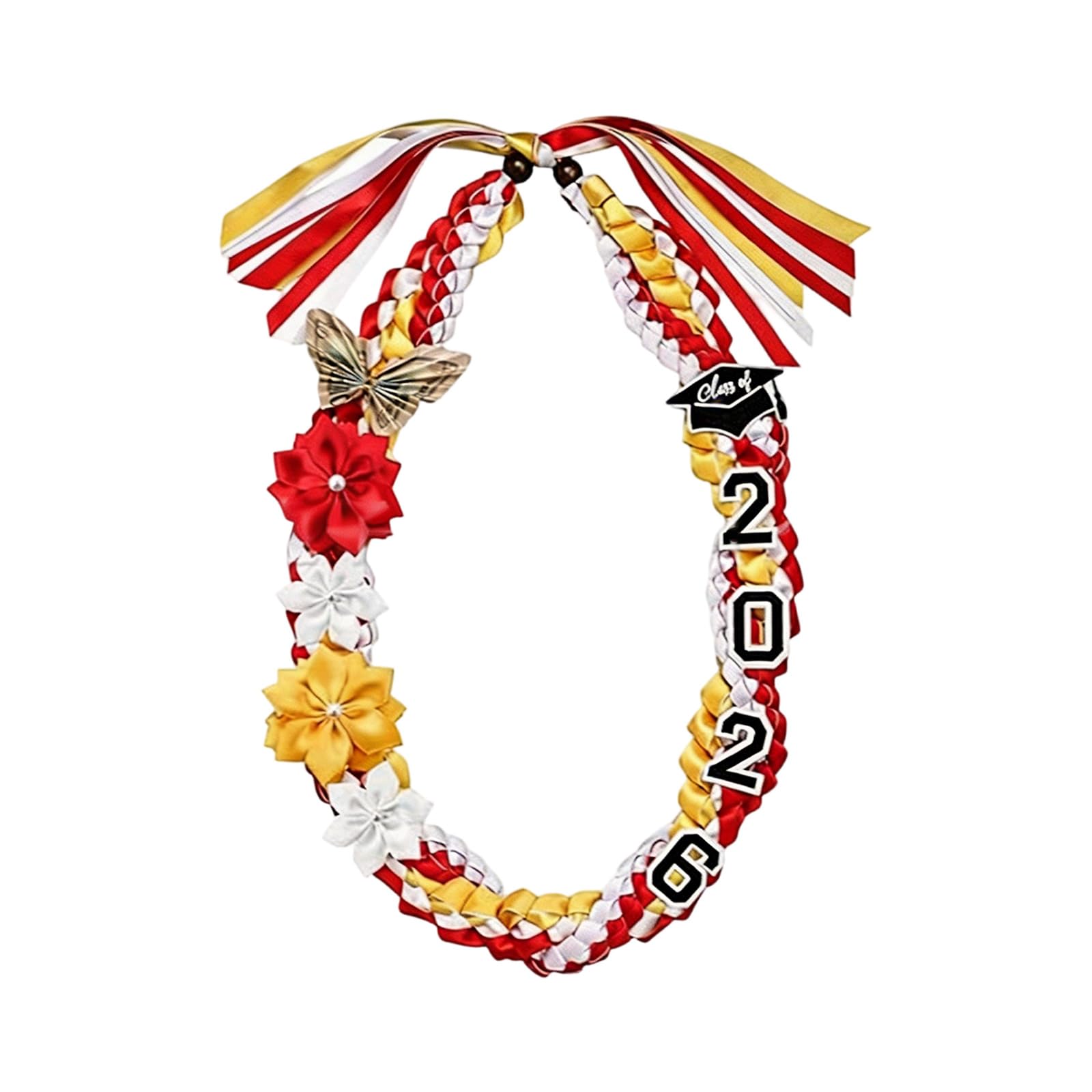 Academic Regalia Tassels Cord for 2026 Graduates Valedictorian Colors Double Streamers Design Polyester Academic Regalia Tassels Cord
