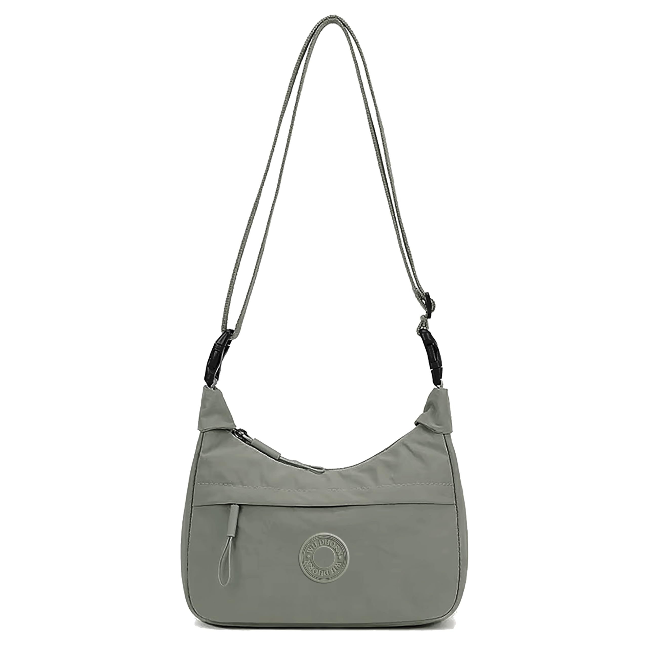 WildHorn Nylon Crossbody Bag for Women | Lightweight Adjustable Shoulder Sling Bag | Multi Pocket Casual Travel Handbag | Ethically Crafted