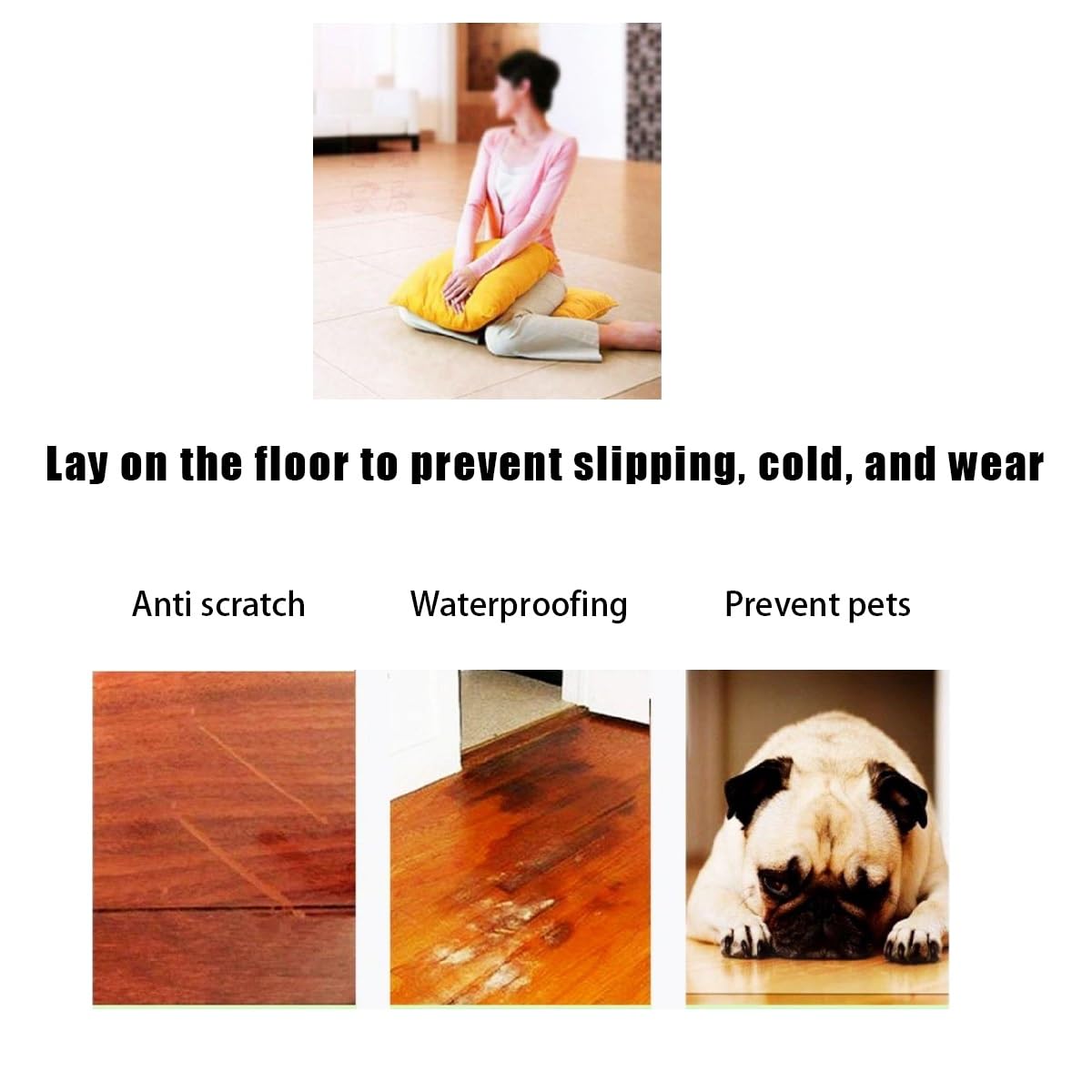Tappeto trasparente pvc salvapavimento,Tappetino per sedie, Resistente,in Plastica,Alta resilienza,per pavimenti duri,Protezione Parquet e Pavimenti Duri,Sottomano da Scrivania,120 x 120 cm Spessore: