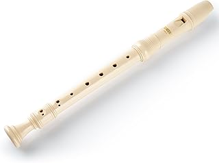 Sondery Soprano Recorder Instrument German Fingering Durable Beginner's Recorder Easy-to-Play Plastic Body Includes Fingering Chart Carry Pouch