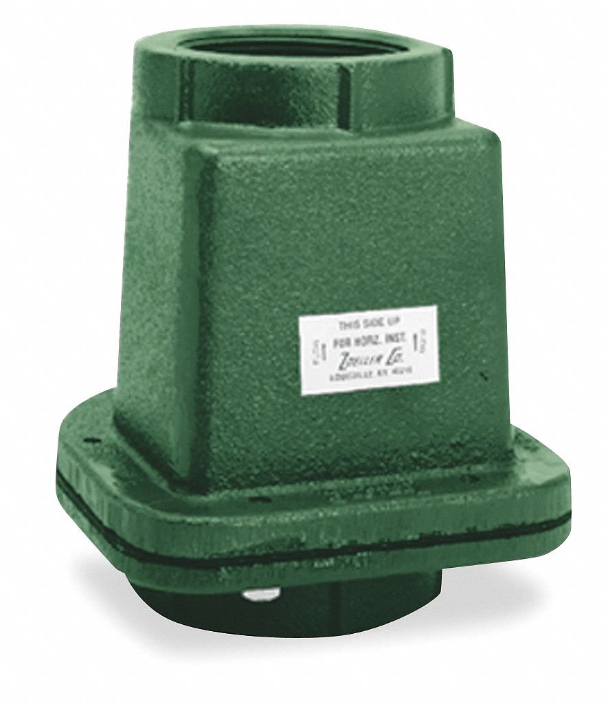 ZOELLER 2" Full Flow Check Valve, Cast Iron, FNPT Connection Type