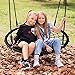SUPER DEAL 40'' Spider Web Tree Swing Round Net Swing Platform Rope Swing Set for Kids Adult, 71