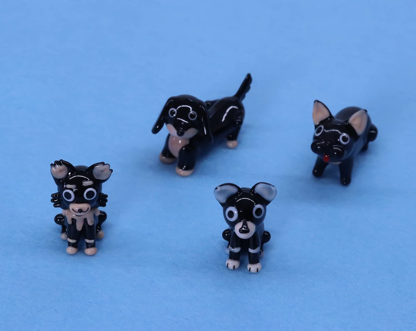 Amazon.co.jp: かわいらしい ガラス細工 ワンちゃんシリーズ【ダックス