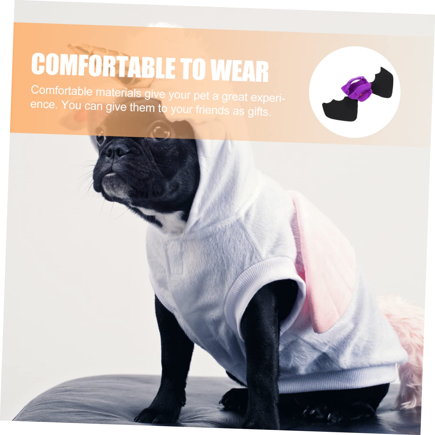YARNOW 5 Pz Vestiti per la Pipistrello costumi halloween costume halloween costume da gatto diavolo da pipistrello per cani da compagnia arredamento da o cane