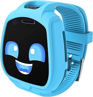 Sport Band Compatible with Little Tikes Tobi 1 2 Robot Smartwatch, Soft Silicone Breathable Replacement Bands Strap with Bumper Protective Case for Children Tobi Robot Smart Watch, Blue