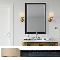 Vista 9 de WAPANE Moldeo de espuma autoadhesivo de 7.5 pies x 3.1 pulgadas, borde de papel tapiz de corona flexible, líneas de bordes de pared 3D, base