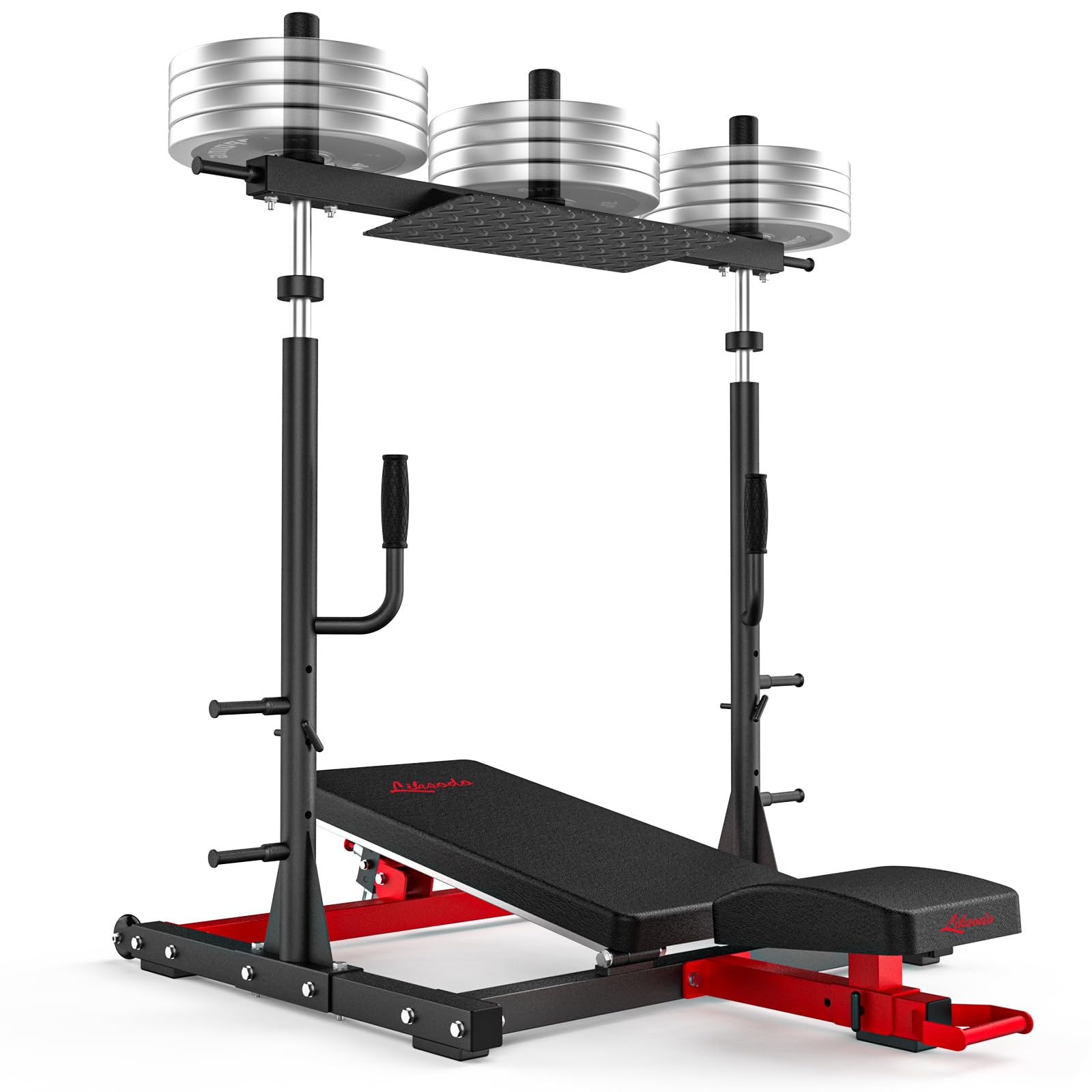 Vertical Leg Press Machine with Linear Bearing for Home Gym, Lower Body Leg Strength Special Machine, Garage 47.8"-62" Height Adjustable Leg Press Training Equipment