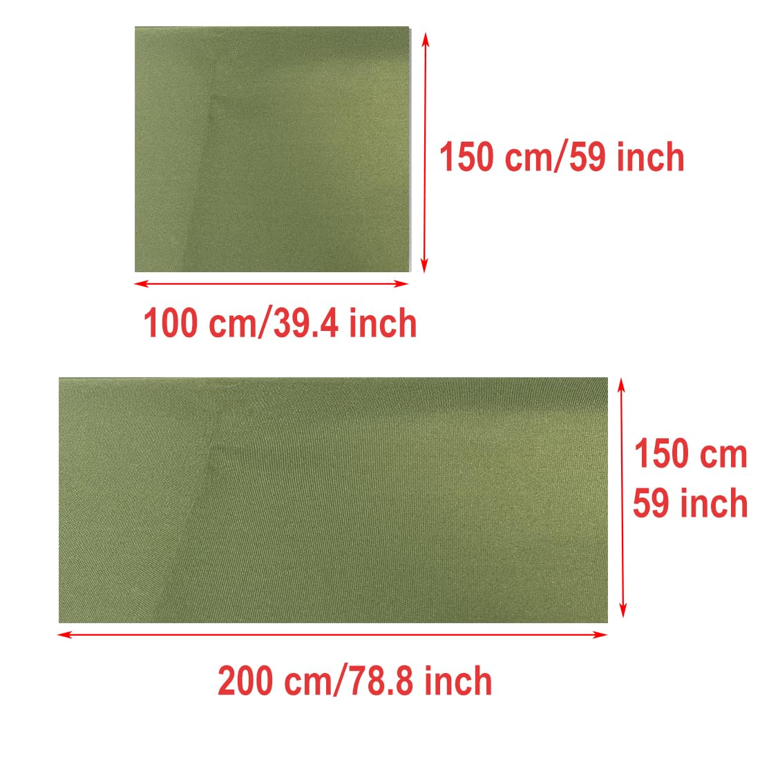 YELAIYEHAO Tessuto impermeabile da esterno rivestito in PU da 12,3 oz - Impermeabile, resistente agli strappi, tessuto per mobili da giardino esterni, materiale da cucito per artigianato e hobby