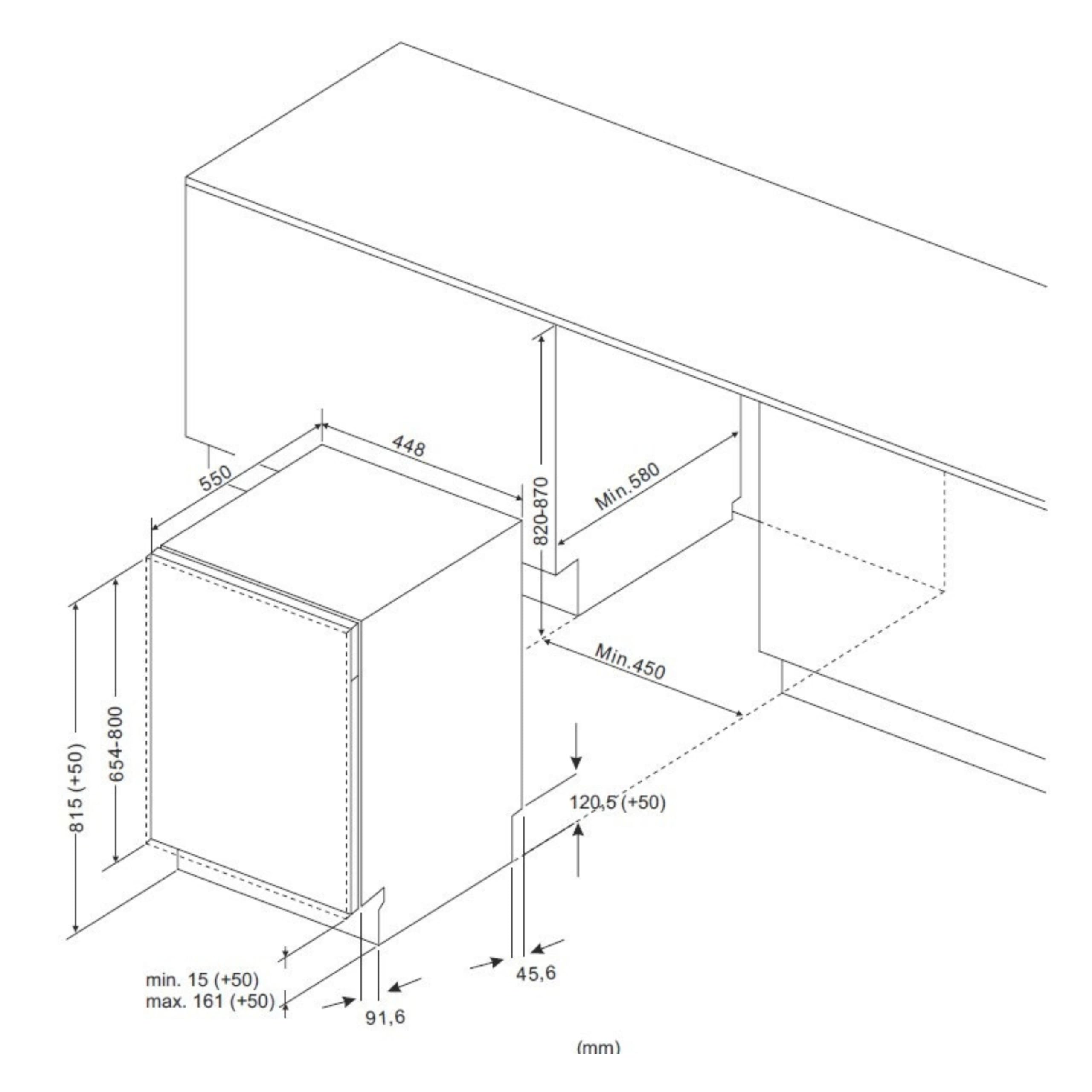 Amica EGSPV 584 900 Einbau-geschirrspüler / 10 MG / 3 Körbe /5Progr/ Auto/OpenDry/BlueDot/AQS /42dB/ Energieeffizienzklasse B
