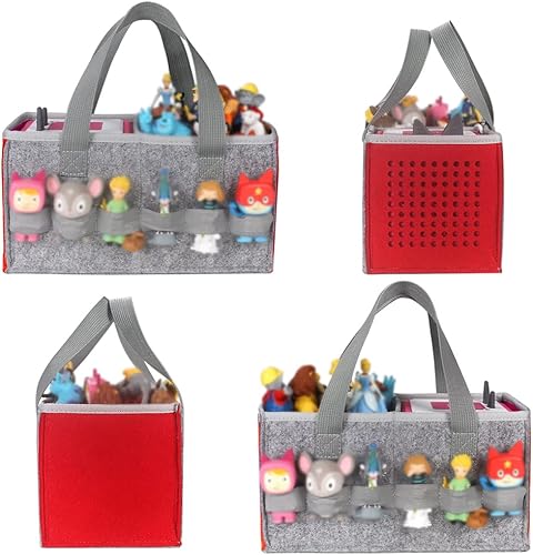 Miniatura 9 de Vakdon Estuche de transporte portátil para el juego de iniciación Toniebox, auriculares y estación de carga, puede contener personajes de figuras de