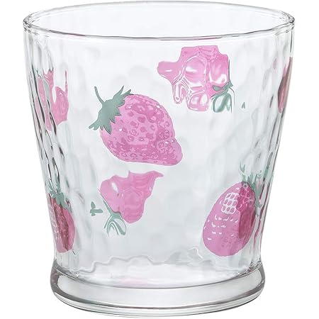 Amazon アデリア Aderia グラス ピンク 275ml フルーツドロップ フリーカップ イチゴ 1個箱入 日本製 6122 タンブラーグラス オンライン通販