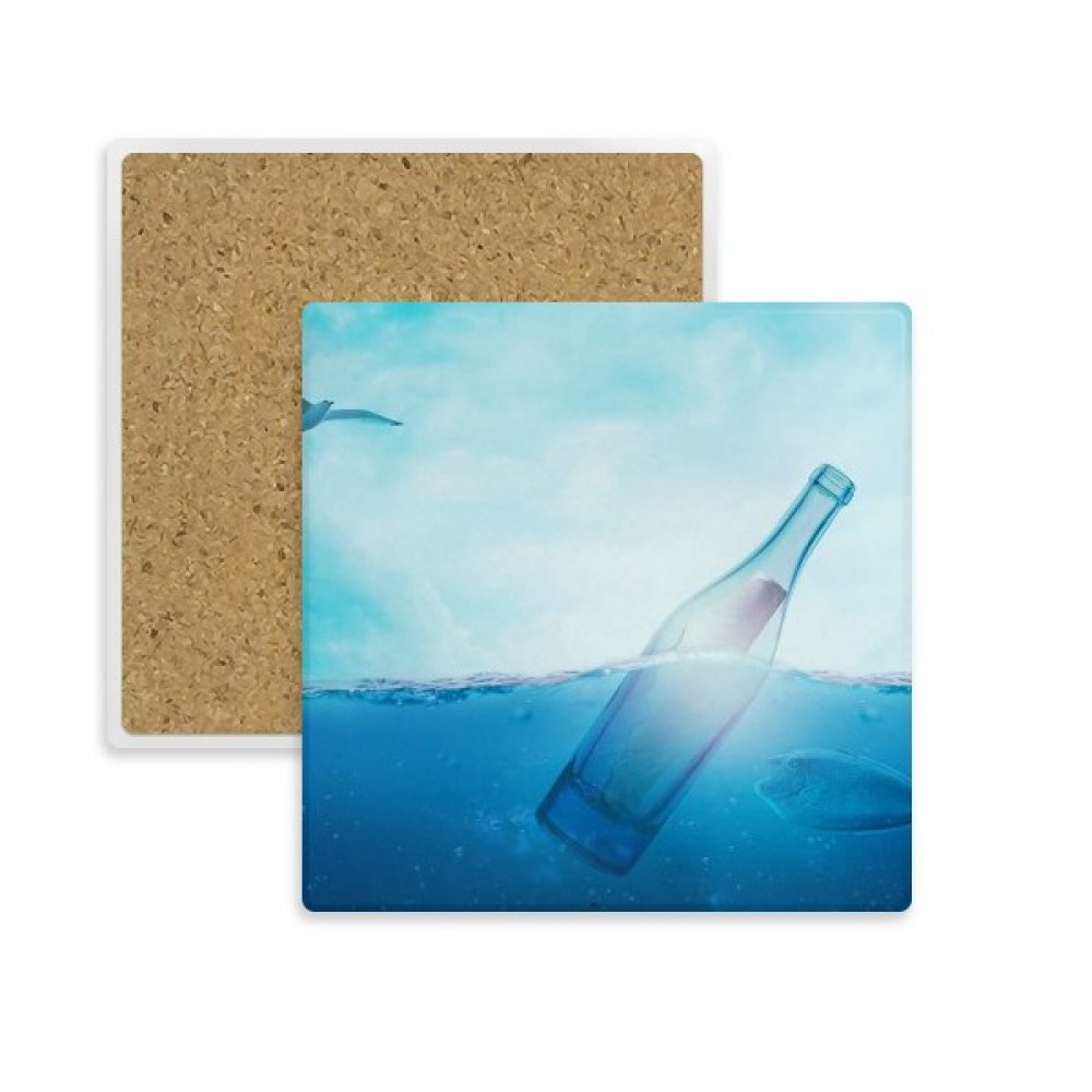 Tasse Porte Absorbent Pierre Océan - Idée Cadeau Originale pour Amateurs de Thé