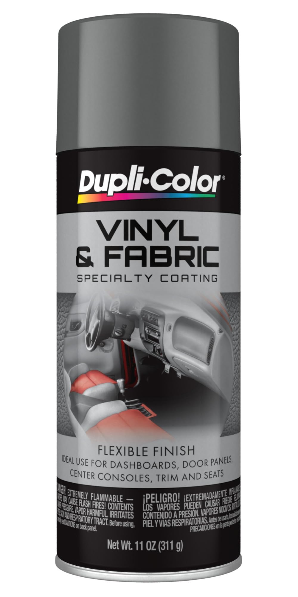 Dupli-Color Vinyl &amp; Fabric Spray, Charcoal Gray, 11 oz