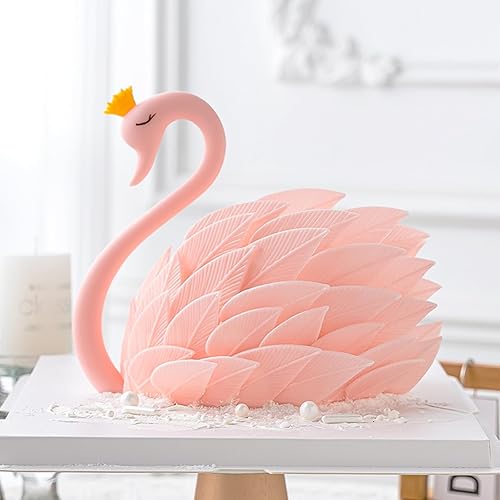 Miniatura 4 de Moldes de silicona para chocolate con cuello de cisne, moldes para hornear fondant de plumas para decoración de pasteles, decoración de cupcakes,