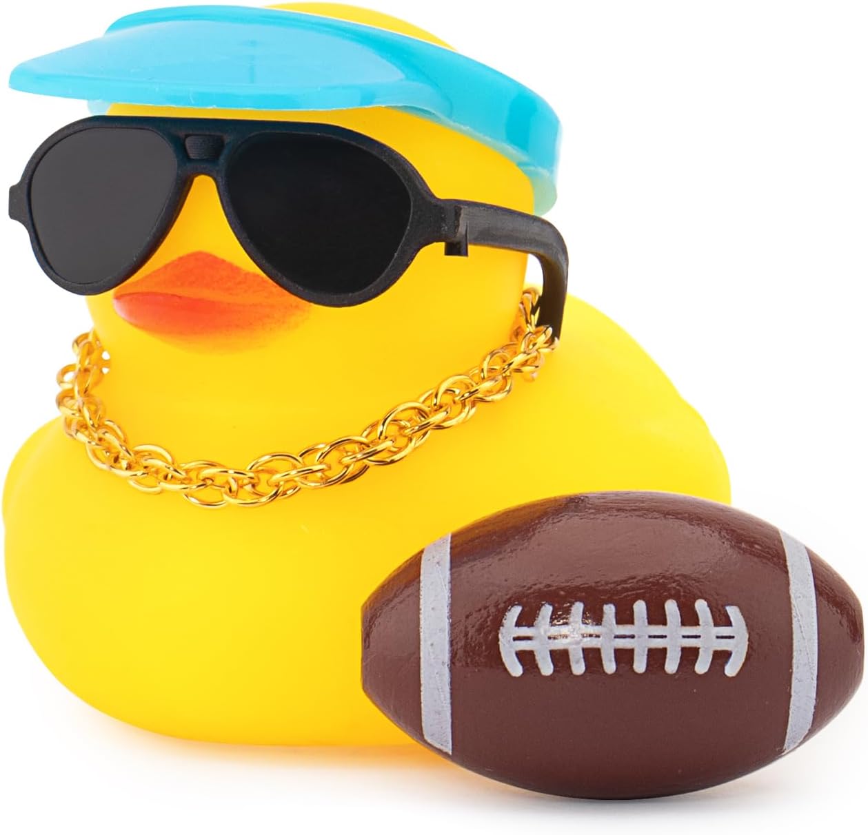 wonuu Rubber Duck Car Ornaments Dashboard Decorations for Cool Car Accessories with Baseball