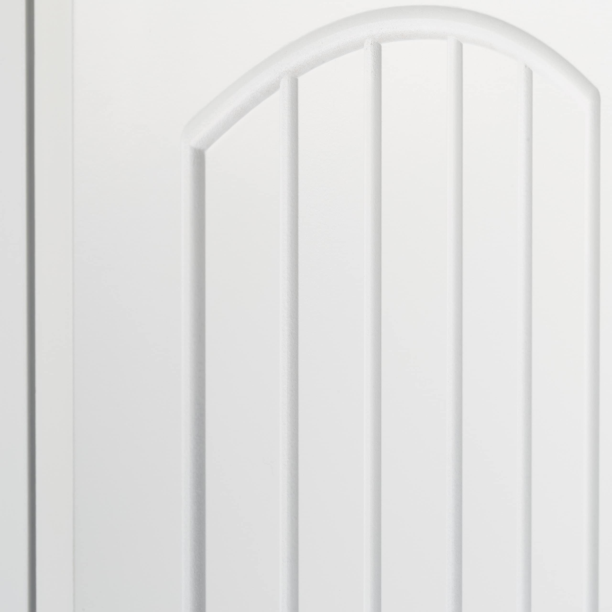 Relaxdays Pensile Bagno, Armadietto, Mobiletto, Design a Lamella, 2 Ripiani, Legno MDF, HLP: 60 x 30 x 20,5 cm, Bianco