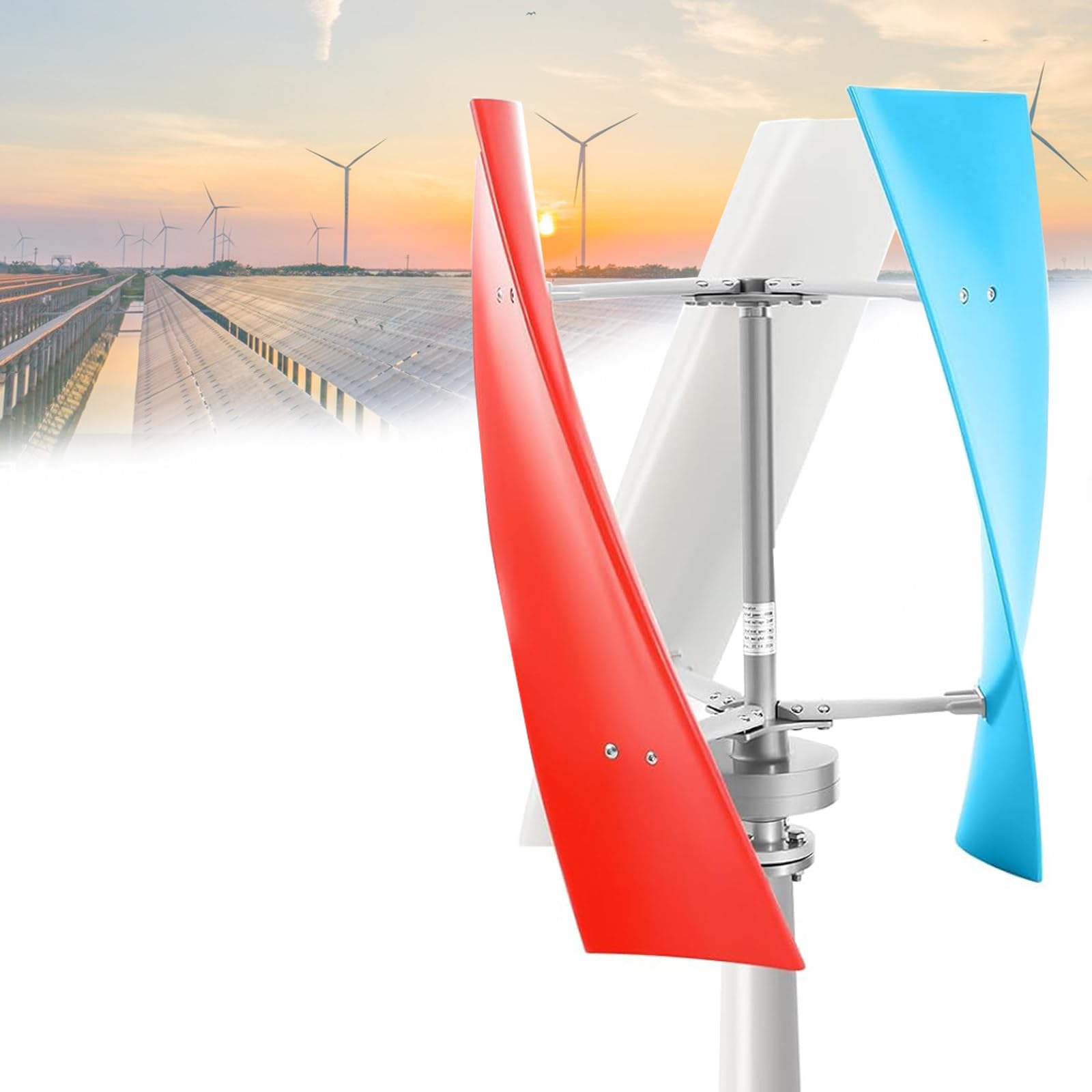 Zestaw generatora wiatrowego, Helix Maglev generator wiatrowy z 3 ostrzami i kontrolerem, do łodzi, pawilonów i domów, 12 V, 200 W