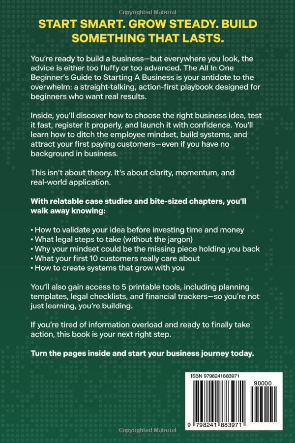Miniatura 2 de The All In One Beginner's Guide to Starting a Business Your Dummies Guide To Launching A Small Business - Includes Tips for New Entrepreneurs, Case