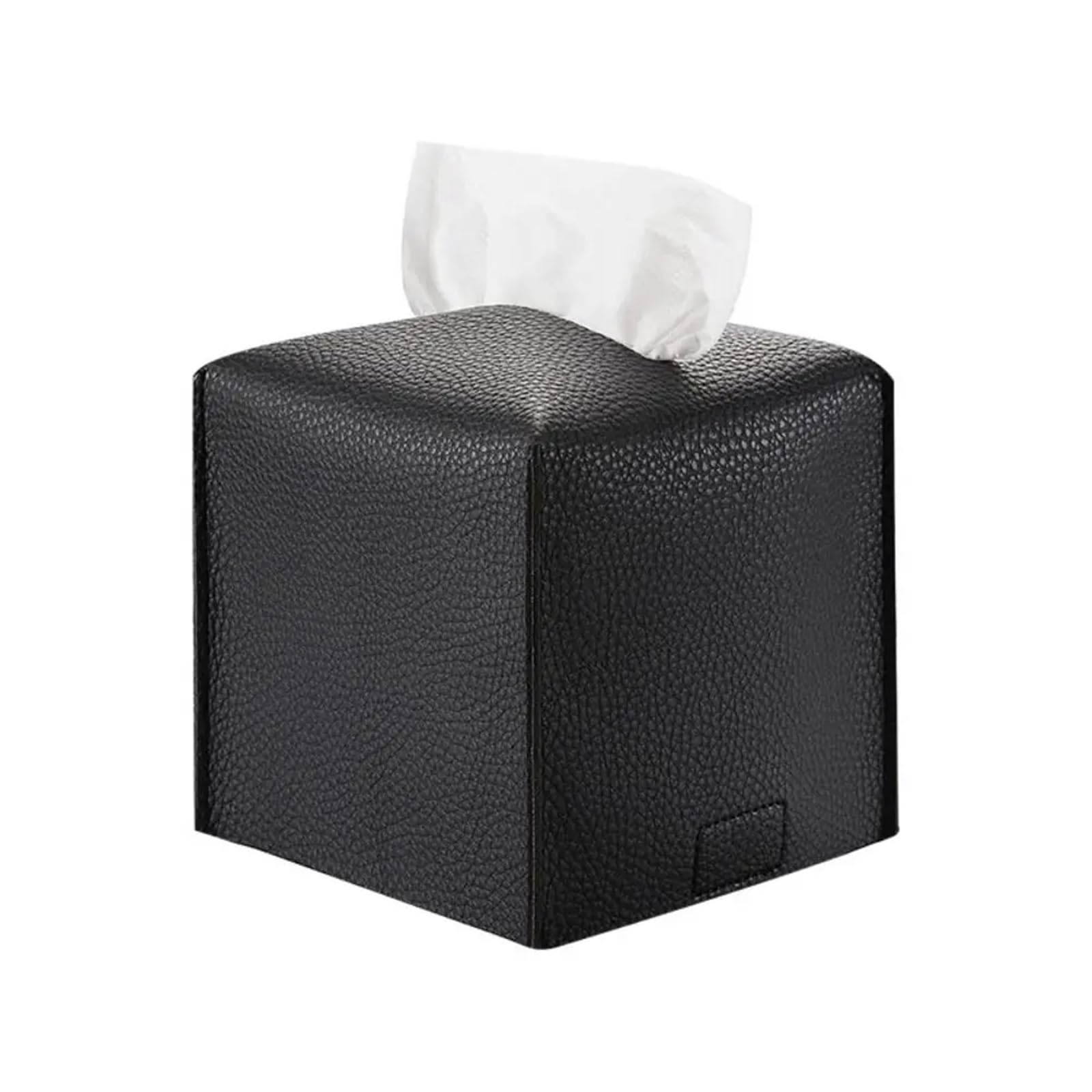 Eefpxwtz Color 1 Household Square Tissue Box， Leather Square Tissue Box Holder Napkin Storage Soild Color Dispenser Case(Color 1)