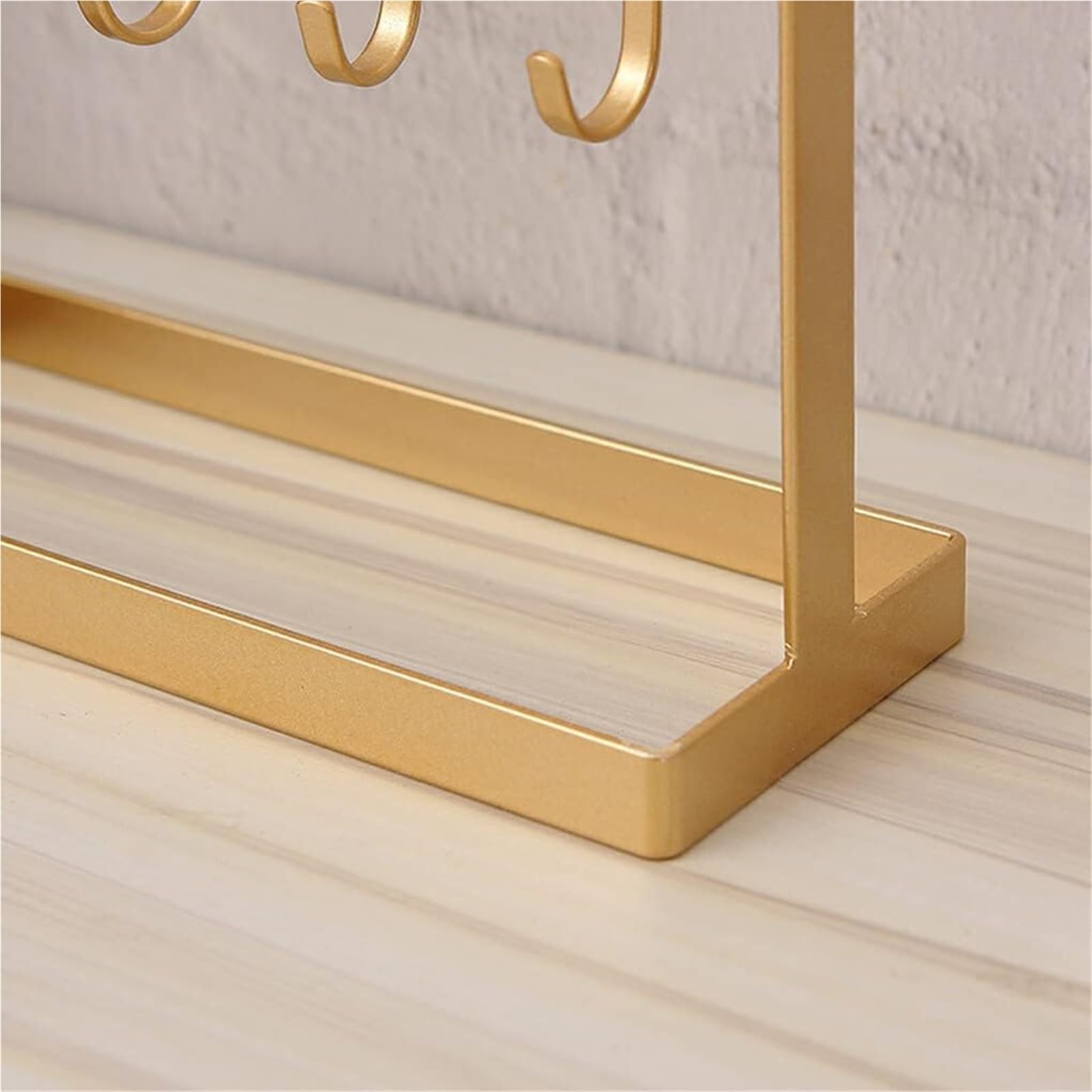 Doble capa joyería nizer soporte con pendiente y collar soporte de exhibición de joyería negro para nizing Accesorios en el hogar dormitorio