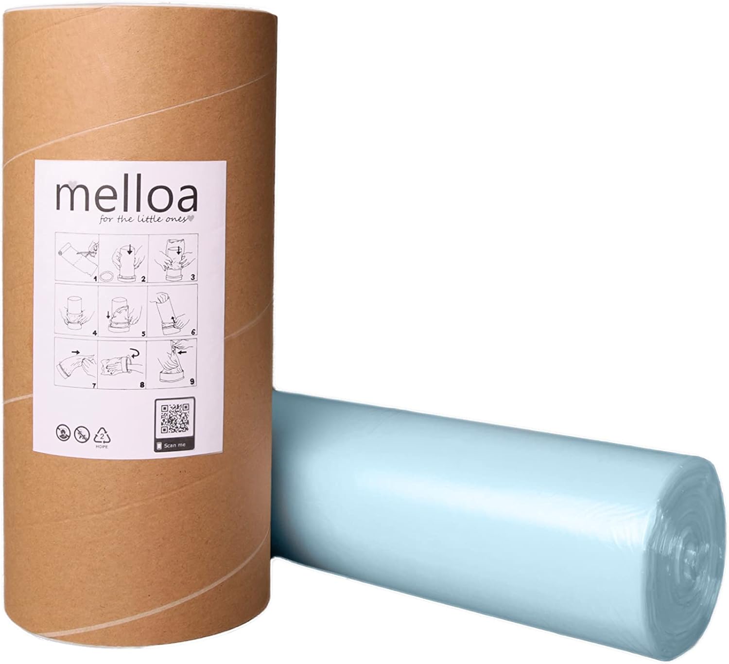 MELLOA Universal Nappy Bin Liner refill compatible with Tommee Tippee