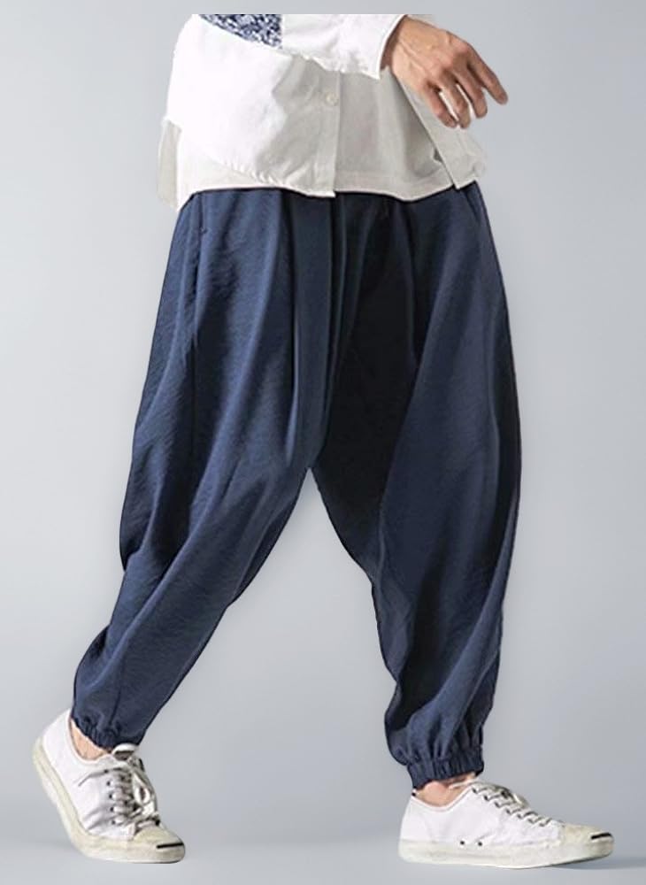 Amazon | [YIMANIE] サルエルパンツ ワイドパンツ メンズ アラジン
