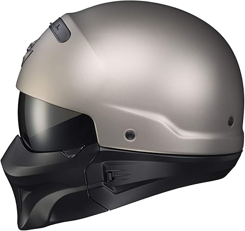 Miniatura 3 de ScorpionEXO Covert - Casco de motocicleta de cara abierta, media carcasa, modo 34, cubierta de boca intercambiable, aprobado por DOT, unisex para