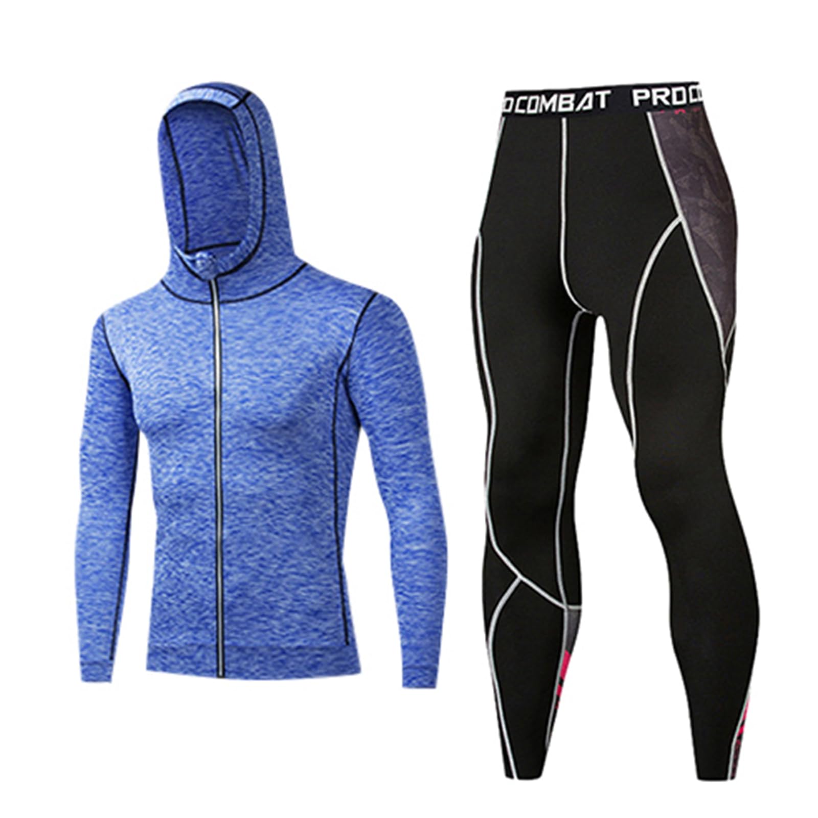 Ensemble de compression hommes survêtement 2 pièces sport