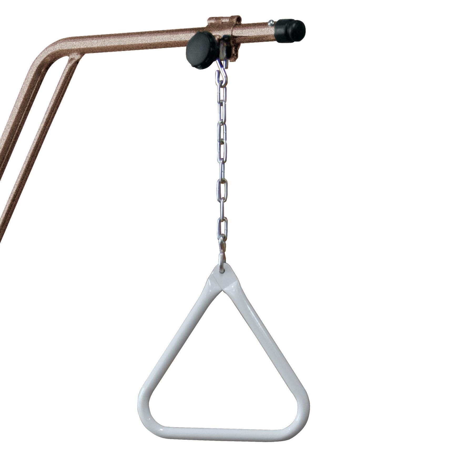 Medline Standard Trapeze Triangle Handle Assembly with Triangle, Chain, and Clamp, 250 lb Weight Capacity - Robust and Dependable Mobility Aid for
