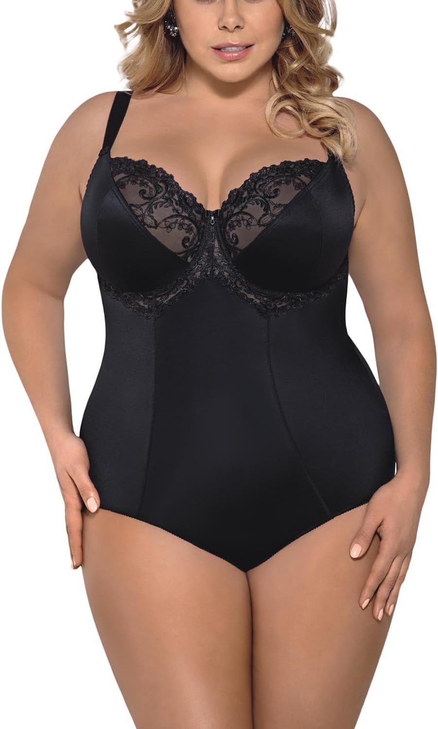 Gorsenia K356 Gala Women's Body Underwired Soft Cups Shaping Lace - Made in EU