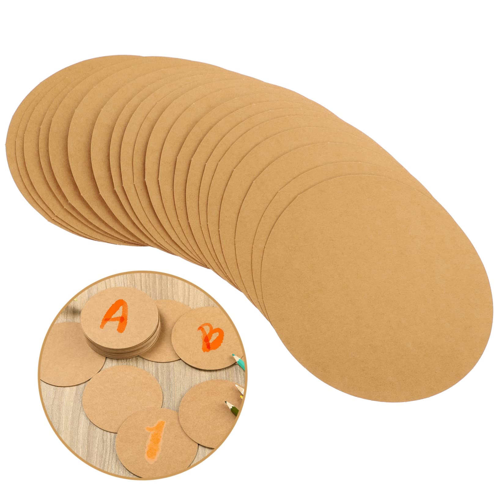 Lot de 8 toiles de 10 cm à peindre, panneaux ronds pour peinture sur