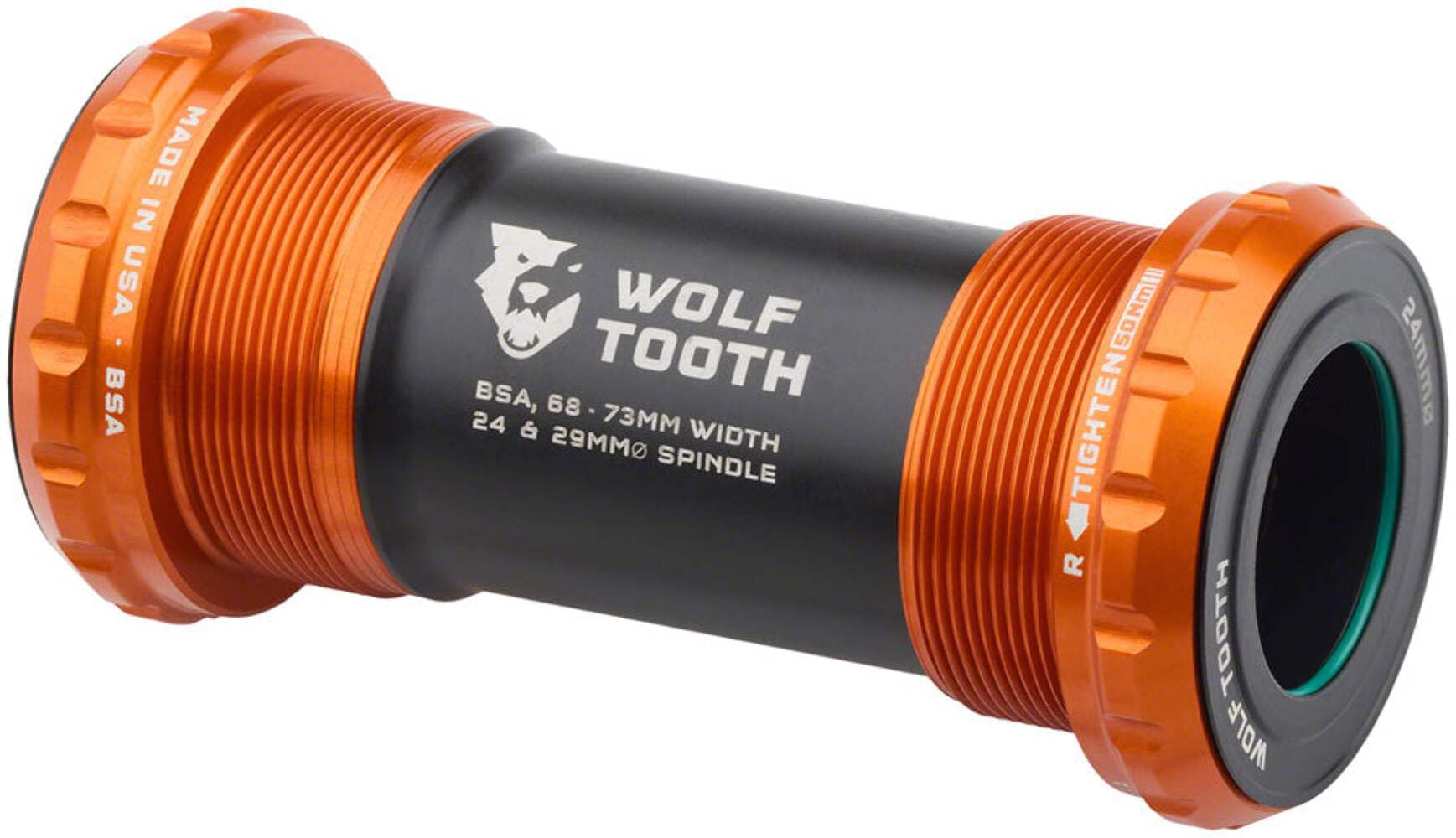 WOLF TOOTH ボトムブラケット BSA24mm Amazon | Wolf Tooth BSA ボトムブラケット 24mm オレンジ | ボトム