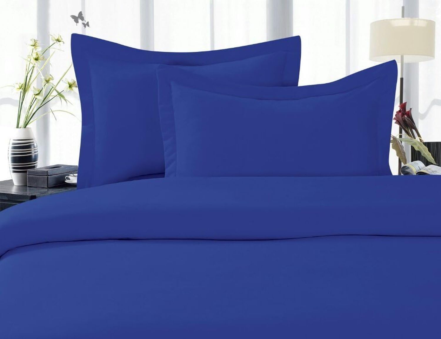 Elegant Comfort 1500 Premier Hotel Quality Super Soft Wrinkle Free 2-Piece Duvet Cover Set, Twin/Twin XL - Royal Blue