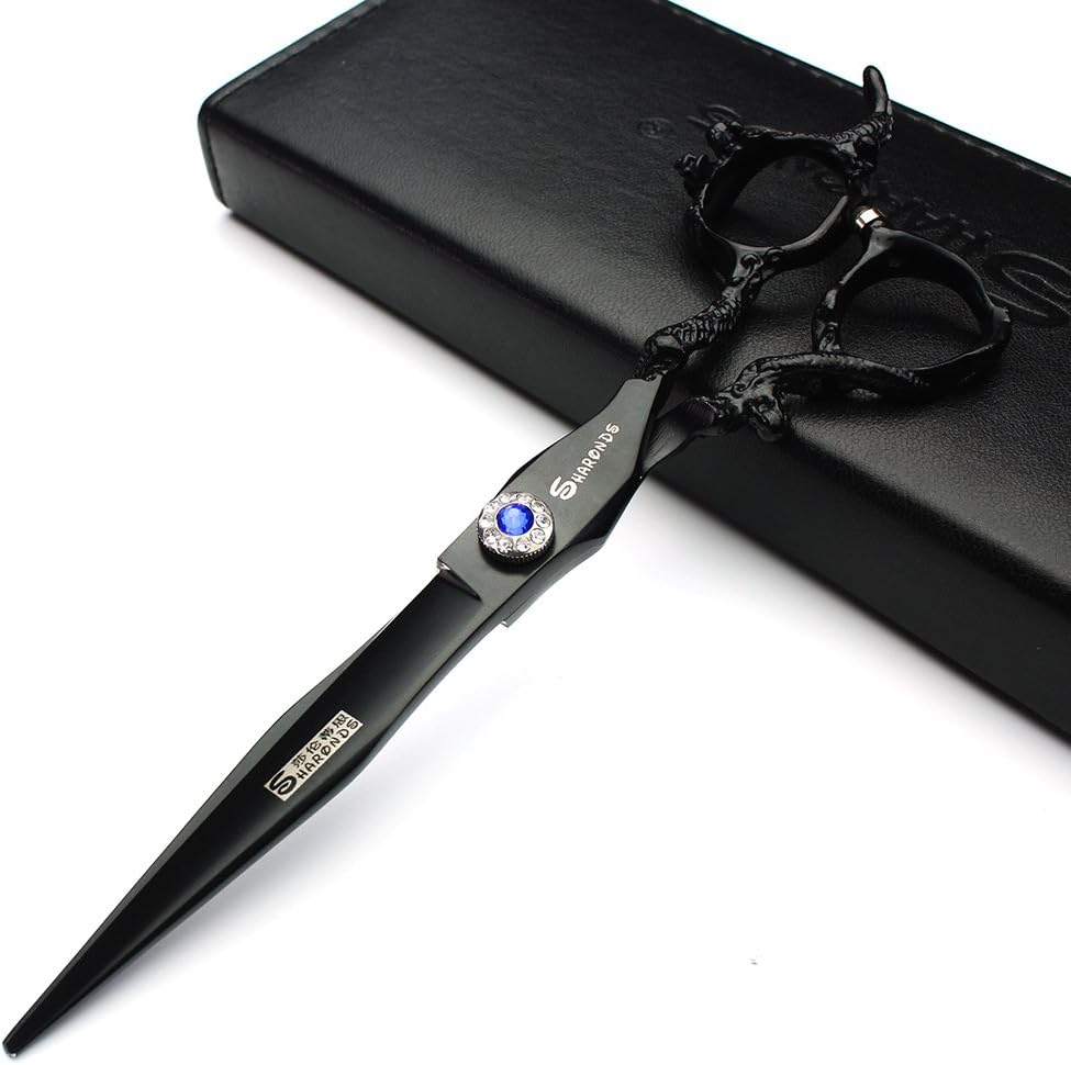 Black high Hairdressing Scissors 5.5 inch 6 inch 7 inch Barber Scissors (7 inch)