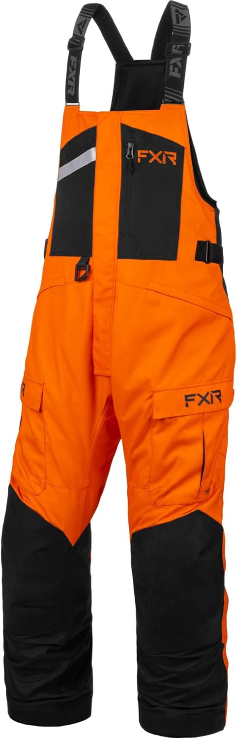 FXR Men's Excursion Bib Pant (Orange/Black - X-Large)
