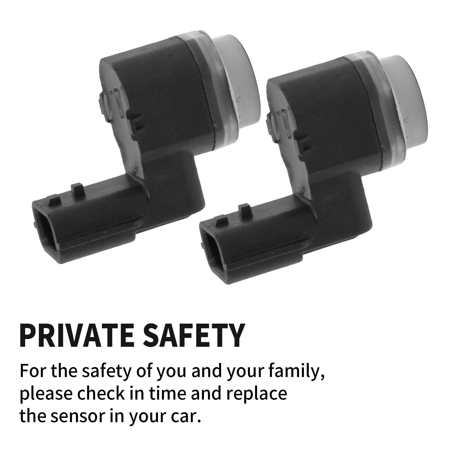 Hoypeyfiy 2 pezzi 28438-4EA0A Kit sensore di retromarcia di parcheggio anteriore e posteriore PDC di ricambio per Nissan Qashqai J11 X-Trail 2013-2022 Sistema di assistenza al parcheggio