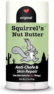 Squirrel's Nut Butter All-Natural Anti-Chafe Stick 2.7oz | Chafe Prevention Balm for Runners, Hikers & Athletes