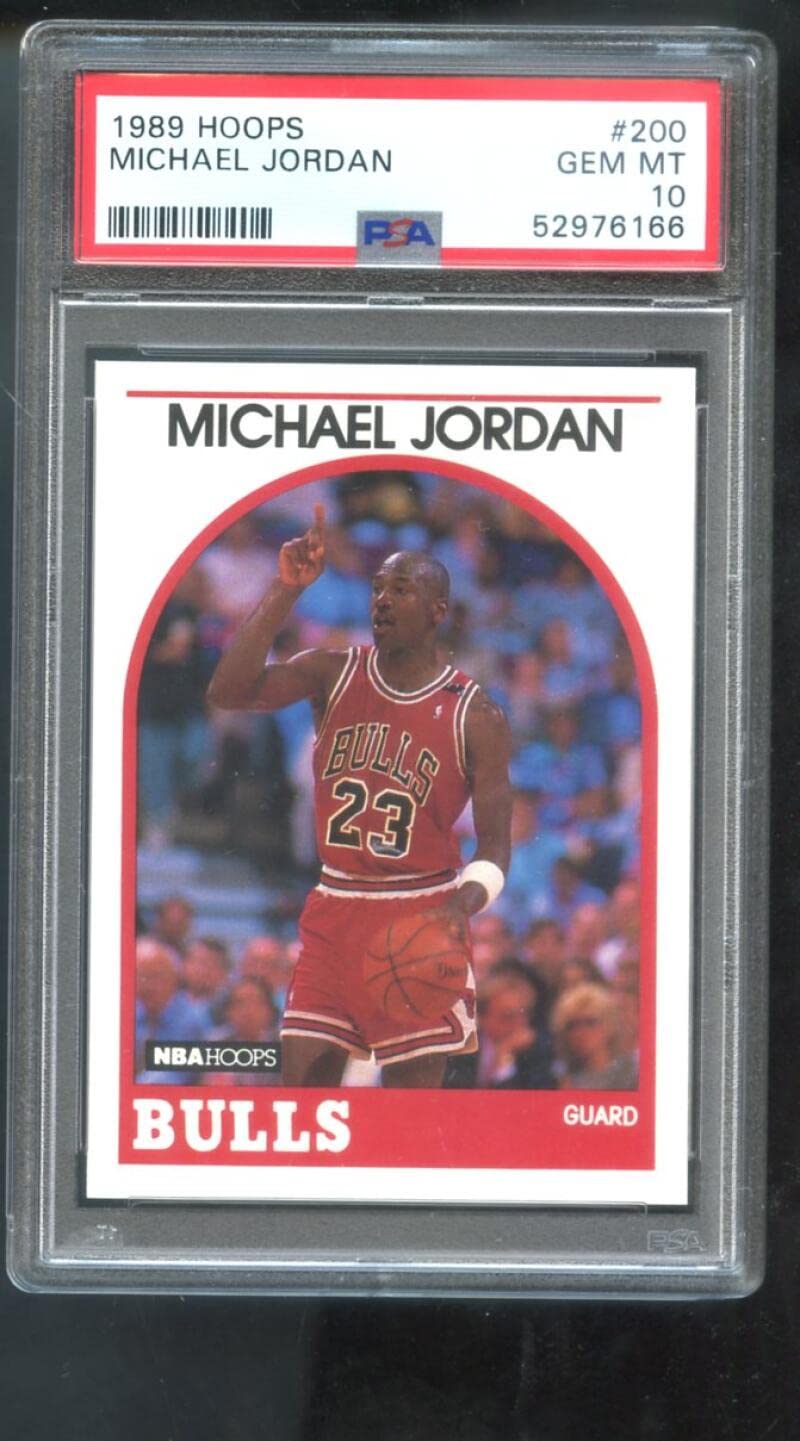 Amazon.com: 1989-90 Hoops #200 Michael Jordan PSA 10 Graded Basketball Card  NBA 1989 1990 Chicago Bulls 89-90 GEM MT MINT : Collectibles & Fine Art