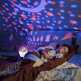 MOKOQI Race Car Night Light Projector Birthday Gifts Toys for Boys Age 3-5 Kids Car Nightlights 360 Degree Rotation with 17 Colors Changing Star Projector Ceiling Light Projector for Boys