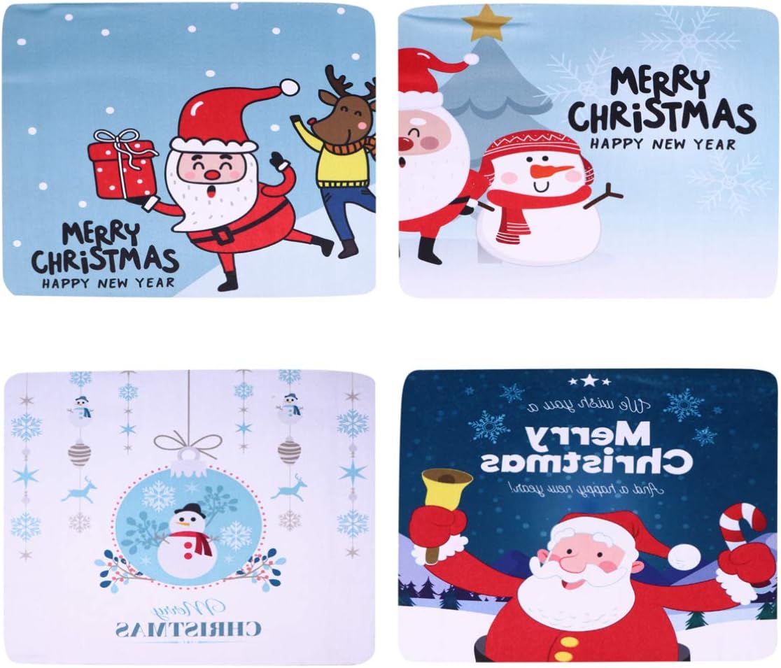 Toymytoy マウスパッド クリスマス 新作モデル かわいい ノンスリップ サンタ デスクマット ゲーム 仕事 4枚セット オフィス ギフト プレゼント 家 Toymytoy マウスパッド クリスマス 新作モデル かわいい ノンスリップ サンタ デスクマット ゲーム 仕事 4枚セット オフィス ギフト プレゼント 家