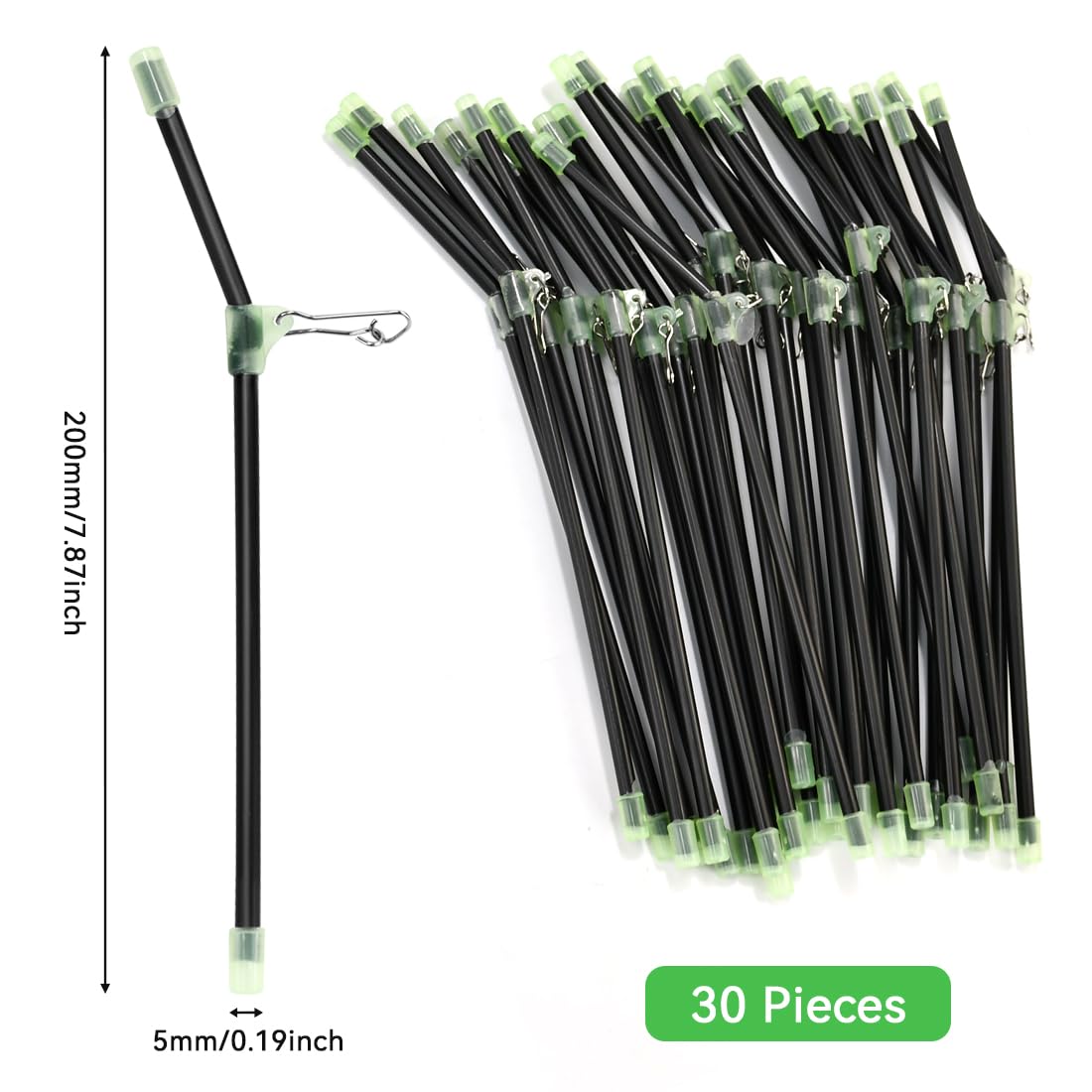 20 Tubes Anti-enchevêtrement Pour Pêche – Connecteur D’Équilibre PVC – Accessoire De Pêche
