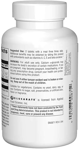 Vista 2 de Source Naturals - D-glucarato de calcio, 500 mg