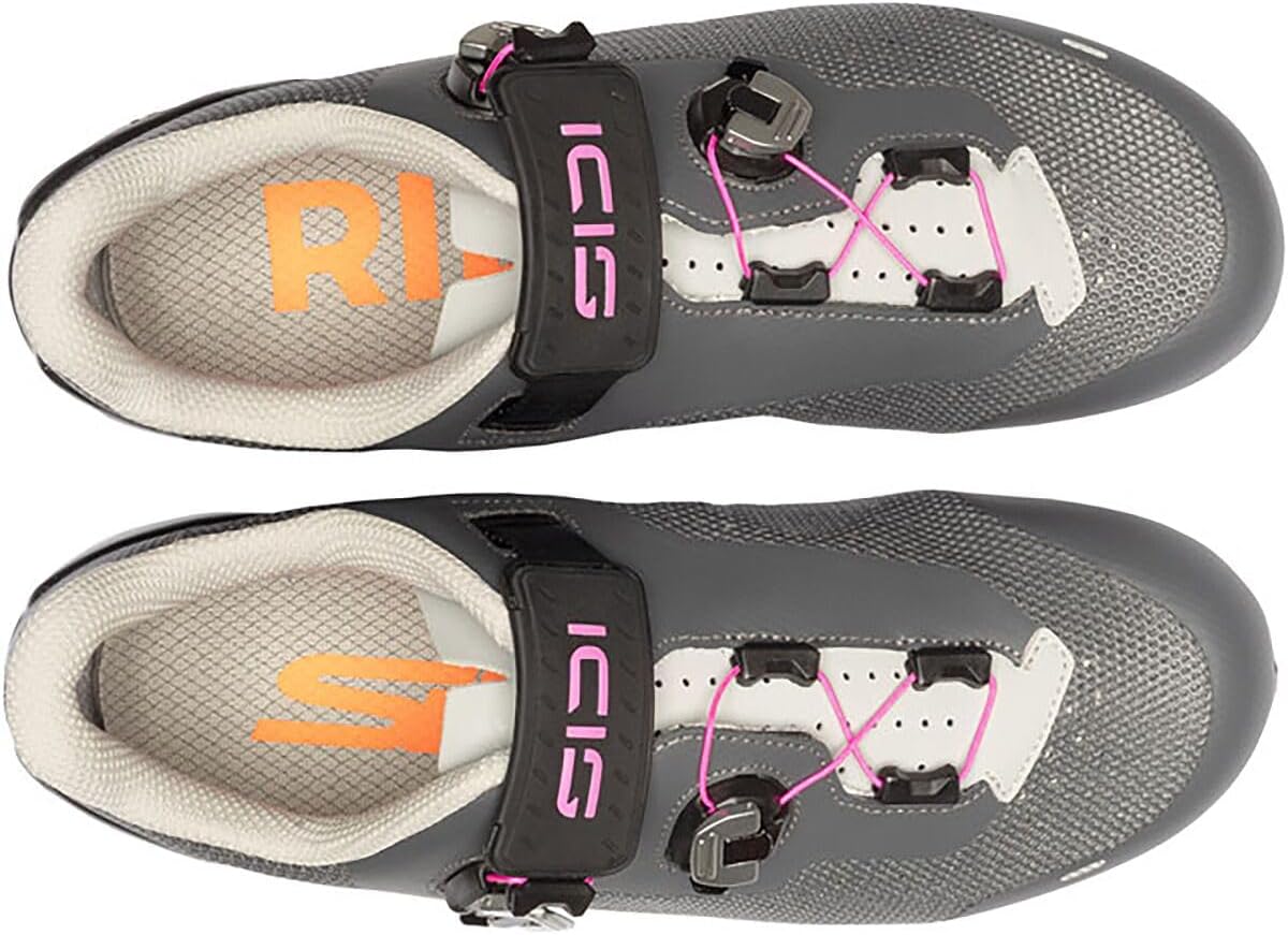 Sidi Genius X WYVE Road Cycling Shoes - Women's Anthracite Gray, Sizes 38-43, Carbon Composite Sole