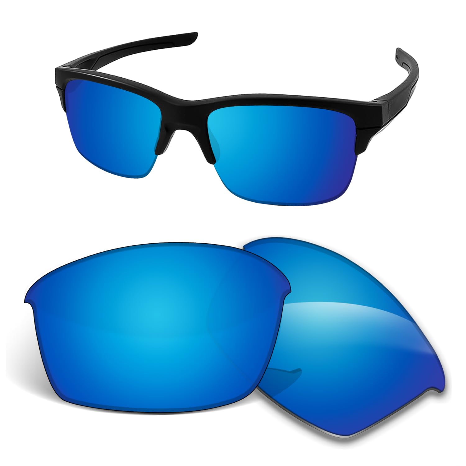 Lentes de repuesto de 1,5 mm compatibles con gafas de sol Oakley Thinlink OO9316 de 62 mm, antiarañazos y resistentes a los impactos