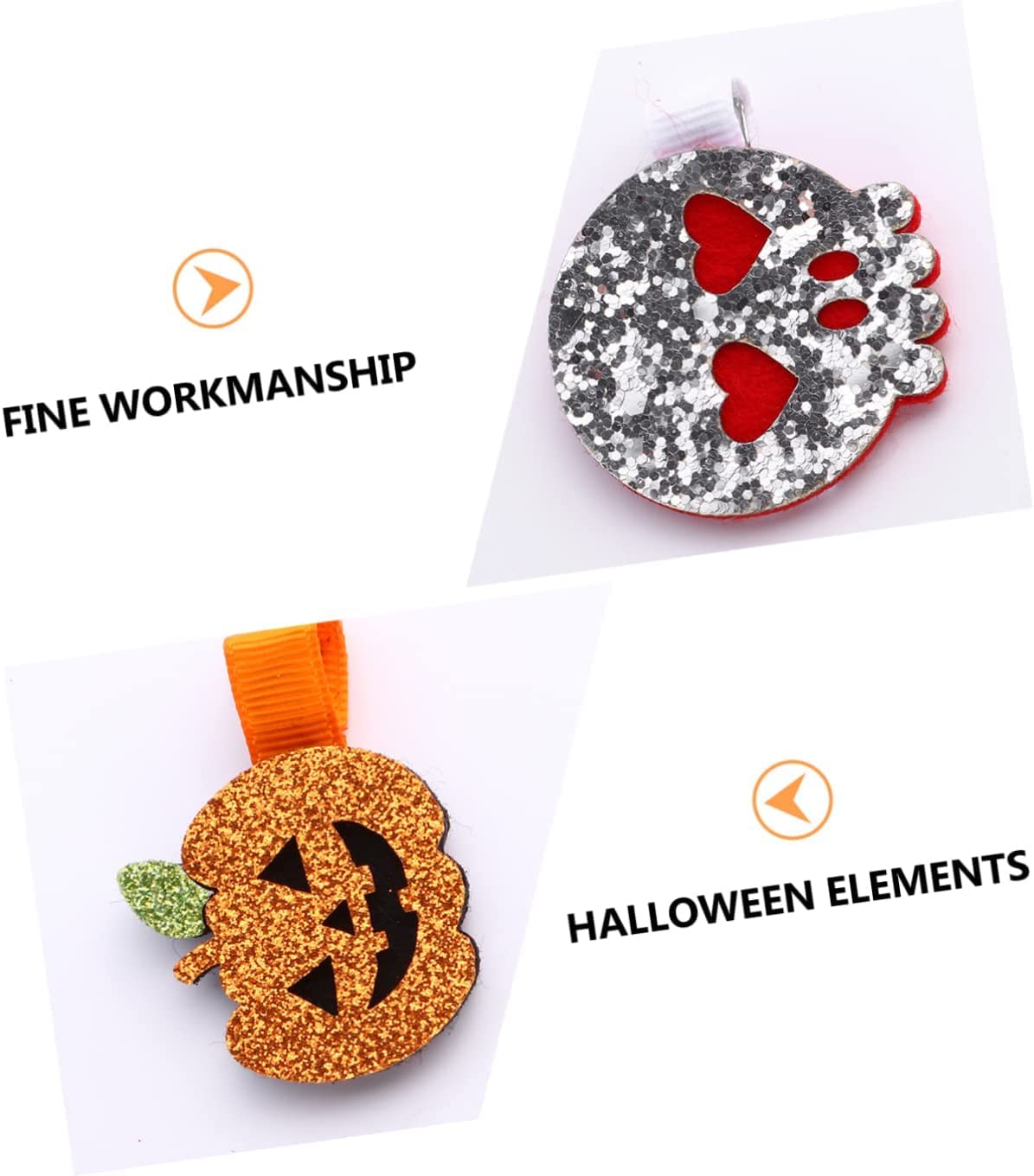 Haarnadeln, Haarspangen for Frauen, 2 Stück Haarnadel Edelstahl Kopfschmuck Zuhause Party Verwendung Frauen Farbe Kürbis Requisiten Dressup Hexe Mädchen Alligator Verschiedene Clips Hut Halloween süße